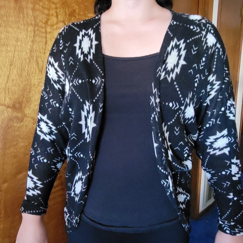Tribal designed cardigan